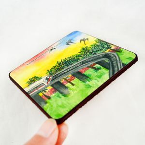 Posavasos Cuadrado de Corcho Ecológico de 9x9cm con Impresión UV Personalizada y Logotipo, para Portavasos, con Impresión Sostenible - Product Image 2
