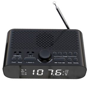<span class=keywords><strong>Radio</strong></span> Reloj Despertador Portátil Retro con Pantalla LED, Altavoz Bluetooth, <span class=keywords><strong>Radio</strong></span> FM, Modelo BT-A5 - Product Image 6
