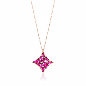 Pendentif en argent Sterling, en forme de Baguette, bijoux turcs, vente en gros - Product Image 2