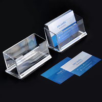 Porte-cartes de visite en acrylique personnalisés en gros, disponibles en différentes tailles, adaptés pour la création de menus, cartes de visite et brochures