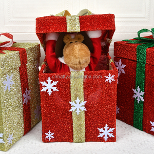 Déstockage Usine : Nouveauté Populaire – Jouet Musical Teddy Pop, Ornements de Noël Animés, Boîte Cadeau Électrique Lumineuse, Écologique, Livraison Rapide - Product Image 3