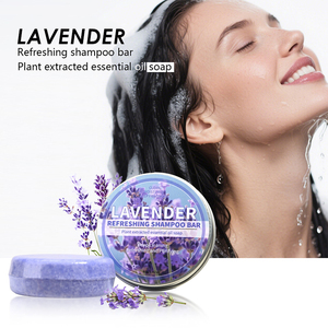 Barra de Champú de Lavanda para Cabello Fino, Delgado y Graso, Aporta Volumen y Firmeza al Cabello, Equilibrio de Grasa Ligero, Sin Residuos, Saludable y Brillante - Product Image 1