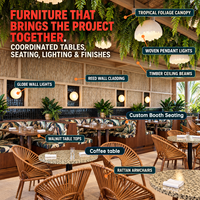 Banquette de restaurant personnalisée J2S, motif moderne, revêtement en tissu, table et chaise en noyer pour hôtel, mobilier commercial