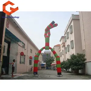 Phổ Biến PVC Inflatable Sky Dancer Hai Chân Sóng Man Air Flying Dancer Man Cho Quảng Cáo