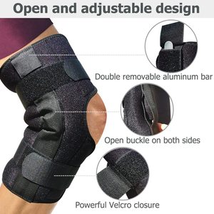 Penyangga Lutut Berengsel HKJD dengan Tali yang Dapat Disesuaikan, Imobilisasi Patela Kelas Medis, Perlindungan Komprehensif untuk Arthritis dan Meniskus - Product Image 4