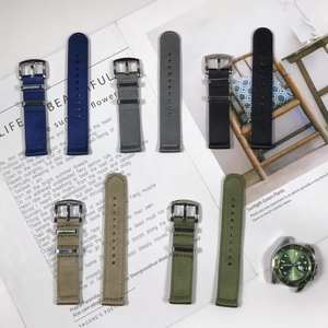 Bracelet de montre en toile de nylon de qualité supérieure réglable respirant étanche bande à dégagement rapide pour montres intelligentes <span class=keywords><strong>Garmin</strong></span> Huawei - Product Image 1