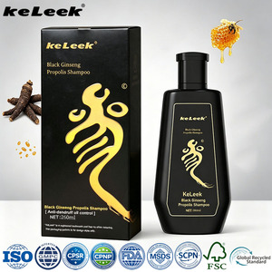 Keleek Black Ginseng Propolis Anti-Dandruff Oil Control <strong>Shampoo</strong> 260ml Deep Clean Scalp Refreshing Removal Relieve Itching - Product Image 1