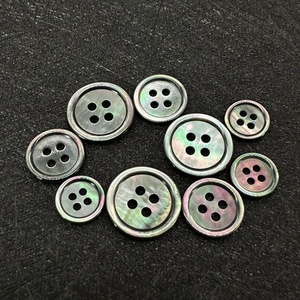 Tốt cạnh nước ngọt tự nhiên mẹ của sông ngọc agoya bào ngư Đen Bướm Seashell nút với đôi mắt cho phù hợp với áo sơ mi - Product Image 2