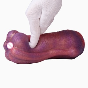 YOCY Male Masturbator Silicone Soft Aircraft Cup With Simulated <b>Dildos</b> and Tail Shape Realistic Tight Pussy Sex Tools for Men - Product Image 4