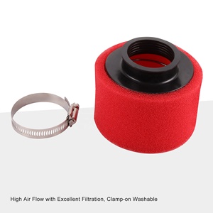 <span class=keywords><strong>Filtre</strong></span> à <span class=keywords><strong>Air</strong></span> GOOFIT 48mm <span class=keywords><strong>Mousse</strong></span> Éponge de Remplacement pour Moto <span class=keywords><strong>Scooter</strong></span> Vélo Dirt Pit ATV GY6 50cc Rouge - Product Image 3