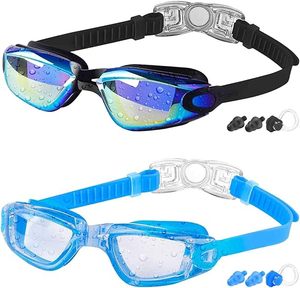 Logotipo de hombre, fabricante de silicona con fugas, gafas de campeón antiunisex, gafas de natación, antiniebla - Product Image 1