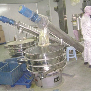 Industrial de clasificación de 400mm 1 capa Ss304 redonda giratoria vibrante en polvo coctelera pantalla tamiz máquina - Product Image 5