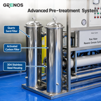 Système de purification d'eau par osmose inverse à haut rendement, machine de traitement de l'eau à économie d'énergie, système de filtration d'eau RO commercial