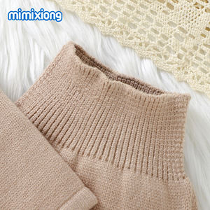 MIMIXIONG 2 pièces costumes tricotés bébé barboteuses nouveau Design pour enfants vêtements à tricoter - Product Image 3