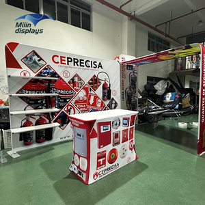 Stand d'exposition standard de 10x10 pieds au design <span class=keywords><strong>personnalisé</strong></span> Présentoirs de salons commerciaux portables Stand de stand d'exposition avec supports de télévision - Product Image 2