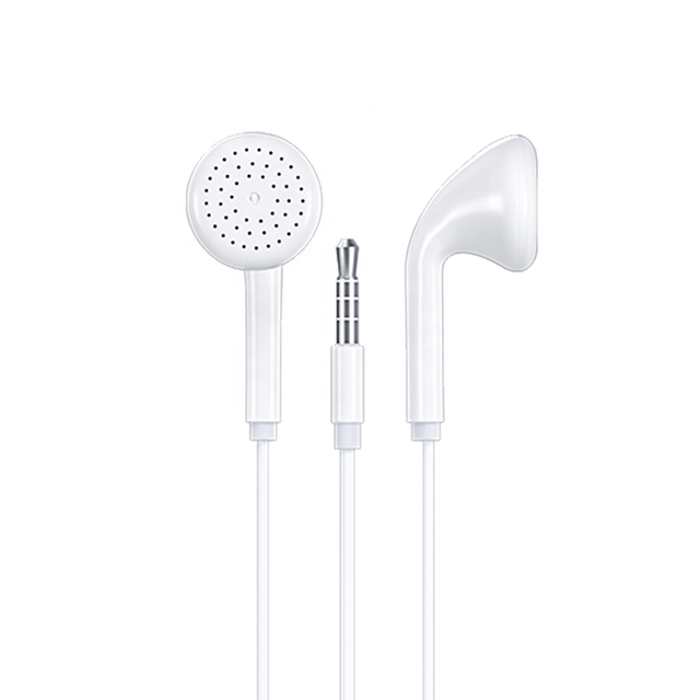 Maimi TPE Wholesale Stereo Music Headset iphone Gaming Headphone Flat-ear Wired Earbuds with Mic for Smart Phone 3.5MM Earphones