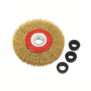 Cepillo Circular TTAKE de Alambre Ondulado 125x25 mm, Abrasivo de Acero para Amoladoras de Banco - Product Image 2