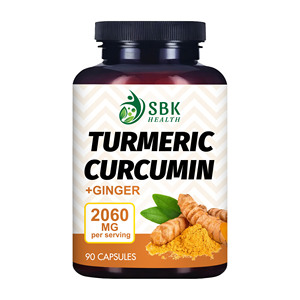 Cápsulas de Cúrcuma y Curcumina al por Mayor con Extracto de Pimienta Negra, Favorecen la Salud de las Articulaciones, Píldoras Veganas de Suplemento Inmunológico - Product Image 1