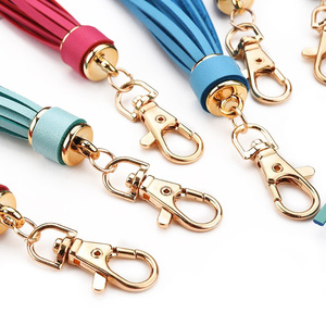 Llavero personalizado con flecos de cuero PU, decoración de borlas de Metal con sublimación - Product Image 2