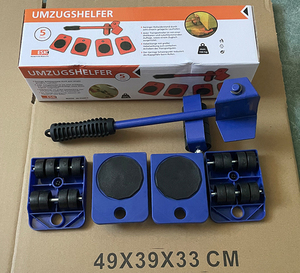 Set Alat Pindahan Multifungsi 5 Buah dengan Linggis untuk Memindahkan Furnitur, Tempat Tidur, Mesin Cuci, Sofa - Product Image 6