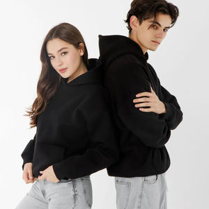 Sudadera con capucha y cremallera de lana gruesa personalizable para hombres y mujeres, sudadera informal cálida para parejas, ropa de invierno de talla XS - Product Image 1