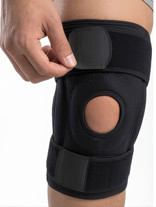Rodillera articulada ajustable con cierre de velcro para alivio de esguinces - Product Image 1