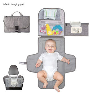 แผ่นรองเปลี่ยนผ้าอ้อมเด็กแบบพกพาพร้อมกระเป๋าใส่ผ้าเช็ดทำความสะอาดเสื่อเปลี่ยนผ้าอ้อมเดินทางกันน้ำ - Product Image 6
