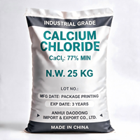 Chlorure de Calcium de Qualité Industrielle 74% en Flocons Blancs, Agent de Dégivrage, Antigel, Dessiccant, Dépoussiéreur Routier 25kg/50kg/1000kg