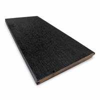 Panneaux muraux en teck carbonisé Shou Sugi Ban, revêtement en bois carbonisé T&G, taille personnalisée, Tectona Grandis pour bardage architectural