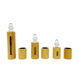 Flaconi Roll-on Personalizzati per Oli Essenziali 5ml, Flacone Roll-on in Bambù all'Ingrosso per Profumi 10ml - Product Image 1