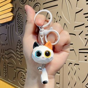 Wholesale 3D Resin Cat Keychain Cute <b>Big</b>-Eyed Cartoon Cat Pendant for Car & <b>Backpack</b> Exquisite Gift - Product Image 5