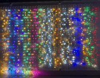 Guirlande Lumineuse Commerciale Blanc Chaud Personnalisable pour Décoration Extérieure Étanche Mariage & Noël, à Suspendre au Plafond