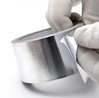 Ruban adhésif en aluminium pour la réparation des fuites de conduites d'air, étanche, isolant thermique, adhésif températurelle, vente en gros