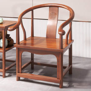 Rắn gỗ sồi bàn ăn ghế mới Trung Quốc cũ ELM thiết kế cho văn phòng nhà phòng khách phòng Trà Công viên khách sạn ngoài trời sử dụng - Product Image 2