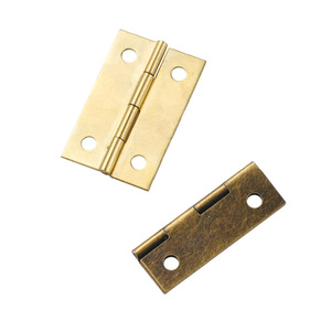 Bisagra plana de hierro y bronce estilo chino antiguo de 18x14mm para montaje en superficie de muebles y cajas de madera - Product Image 5