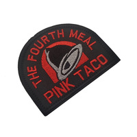 Patchs de moral brodés à la machine série de tacos créatifs avec boucle à crochet pour vêtements chapeaux et sacs à dos décoration personnalisée