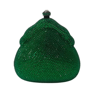 Women Shimmering Rhinestones <b>Clutch</b> Purse Vintage Round Crystals Evening Bag Shoulder Bag for <b>Wedding</b> Gala Travel - Product Image 6