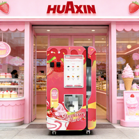 Máquina expendedora de helados con cambio de monedas para áreas exteriores, estaciones de autobús y espacios públicos |   Funcionamiento Totalmente Automático ADA