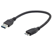 Cable Adaptador USB 3.0 Tipo A Macho a Micro-B Macho con Conductor de Cobre Puro para Escáner e Impresora 0.3m/0.5m/1m/3m/5m