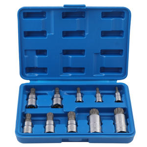 Juego de Llaves de Tubo Tipo M ProGrade de 10 Piezas, M4-M18, 1/2 Pulgada, Acero al Cromo Vanadio, Herramientas de Reparación Automotriz - Product Image 1