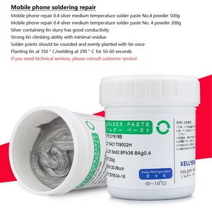 SMT <span class=keywords><strong>BGA</strong></span> sửa chữa LED Hàn Thông lượng trung bình và nhiệt độ thấp tin có chứa bạc hàn dán cho trồng - Product Image 2