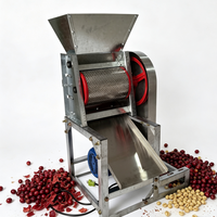 Elektrische koffiepulper, kleine machine voor het pellen van verse koffiekersen, koffievruchtenontpulpingsapparatuur voor koffieplantages