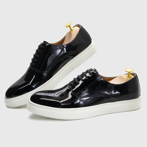 Zapatos Hechos a Mano de Primera Calidad, Zapatos de Hombre con Punta Redonda, Zapatos Blancos de Moda para Oficina, Venta al por Mayor, Fábrica <span class=keywords><strong>China</strong></span> - Product Image 6