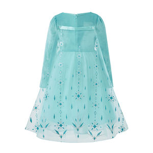 Costume de princesse de Noël pour filles, film télévisé La <span class=keywords><strong>Reine</strong></span> <span class=keywords><strong>des</strong></span> <span class=keywords><strong>neiges</strong></span>, cosplay, paillettes, polyester, manches longues, fée, enfants, bébé, fête, prix bas - Product Image 3