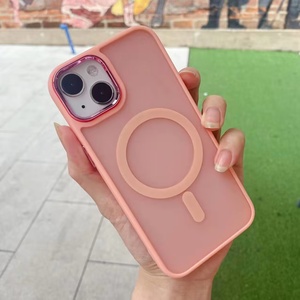 Cover Magnetica per Cellulare, Custodia Opaca in PC con Sensore di Colore Solido per <span class=keywords><strong>iPhone</strong></span> 11 12 <span class=keywords><strong>13</strong></span> 14 15 16 17 Plus Pro Max - Product Image 6