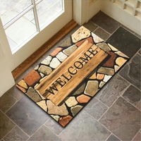 40*60cm Tapis de porte d'entrée antidérapant Tapis de cuisine Décoration de la maison Toilette Super absorbant Diatomée Boue Tapis de salle de bain
