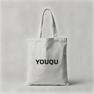 Bolsa de compras reutilizable de lona personalizada de gran capacidad con logotipo - Product Image 1