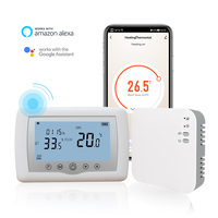 Termostato digital táctil, batería wifi para casa inteligente
