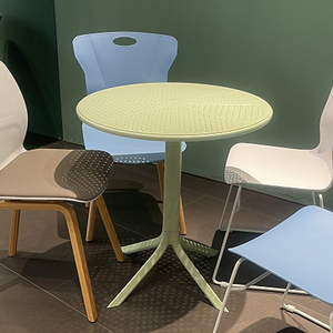 Hiện đại ngoài trời Patio đồ nội thất thiết lập bền thời tiết kháng nhựa bảng có thể gập lại thiết kế - Product Image 6