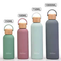 Bouteille isotherme en acier inoxydable de 500 ml avec couvercle, isolation thermique de 12 à 24 heures, écologique, pour les voyages, la salle de sport, le sport, l'extérieur